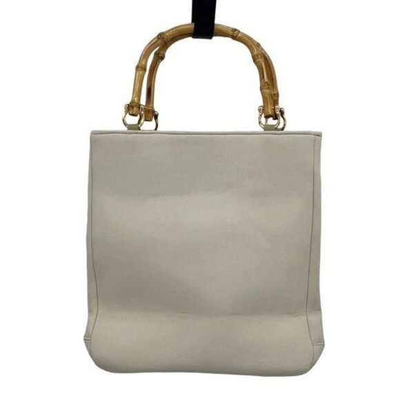 Vintage Ornate Retro Beaded Embroidered Elephant Purse Bag Tote with Wooden Bamb - Picture 3 of 11